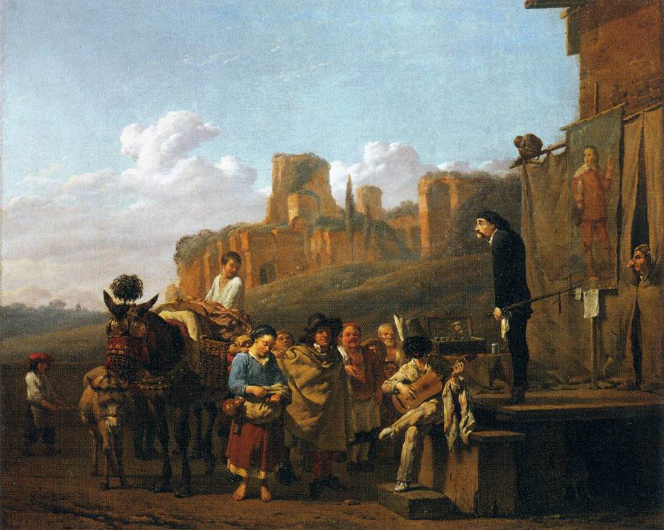 A Party of Charlatans in an Italian Landscape by DUJARDIN, Karel