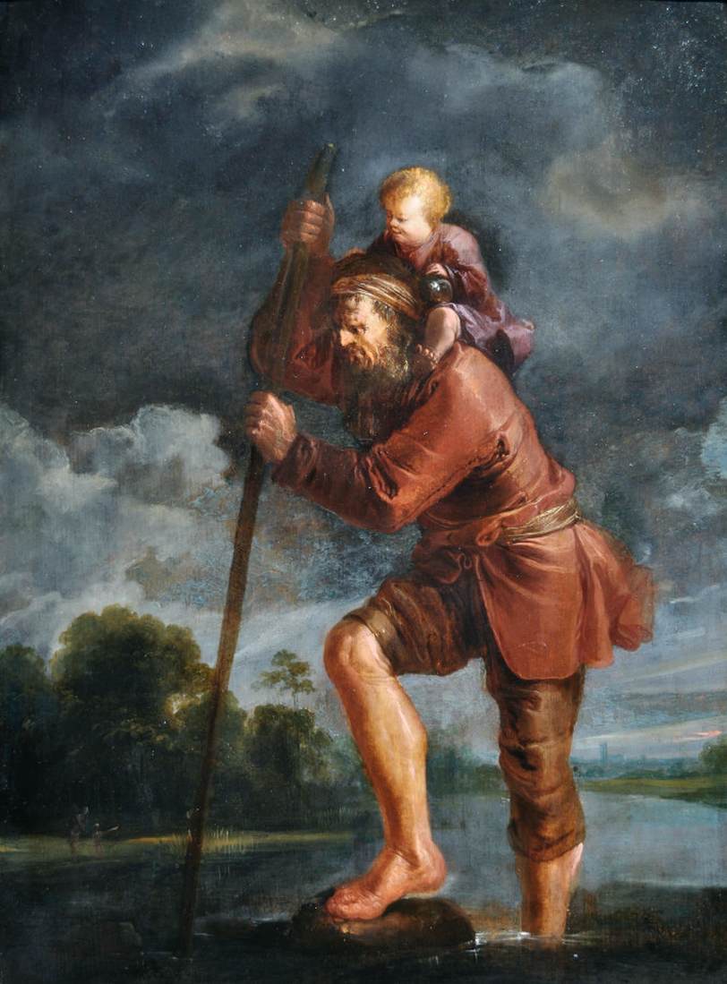 St Christopher Carrying the Christ Child by