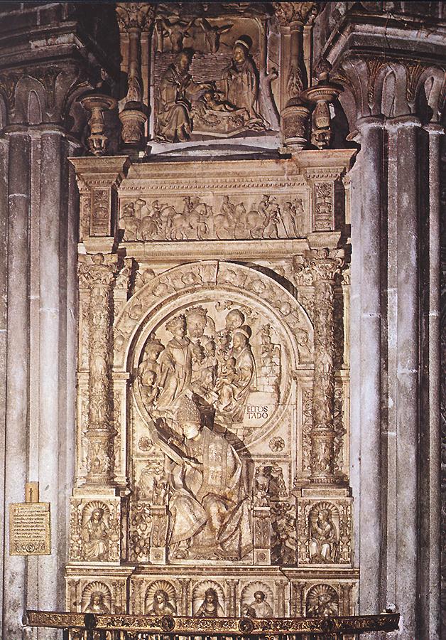 Tomb of Don Alonso de Madrigal by ZARZA, Vasco de la