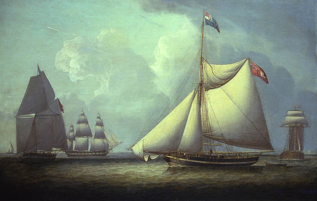 A Naval Cutter by SALMON, Robert