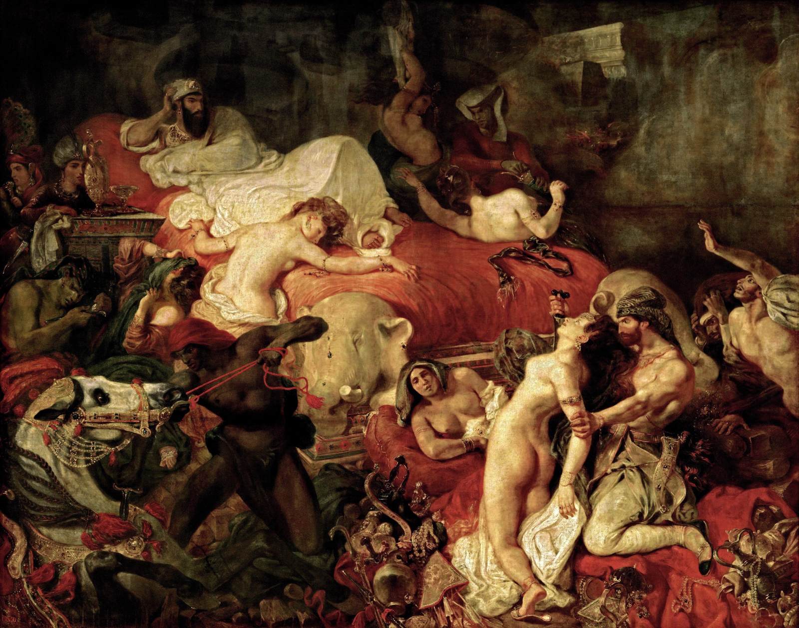 The Death of Sardanapalus by DELACROIX, Eugène