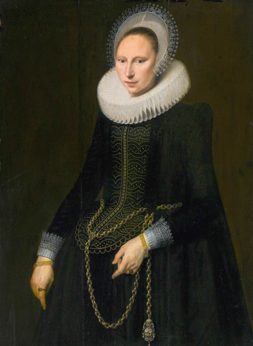 Portrait of a Woman by VOORT, Cornelis van der