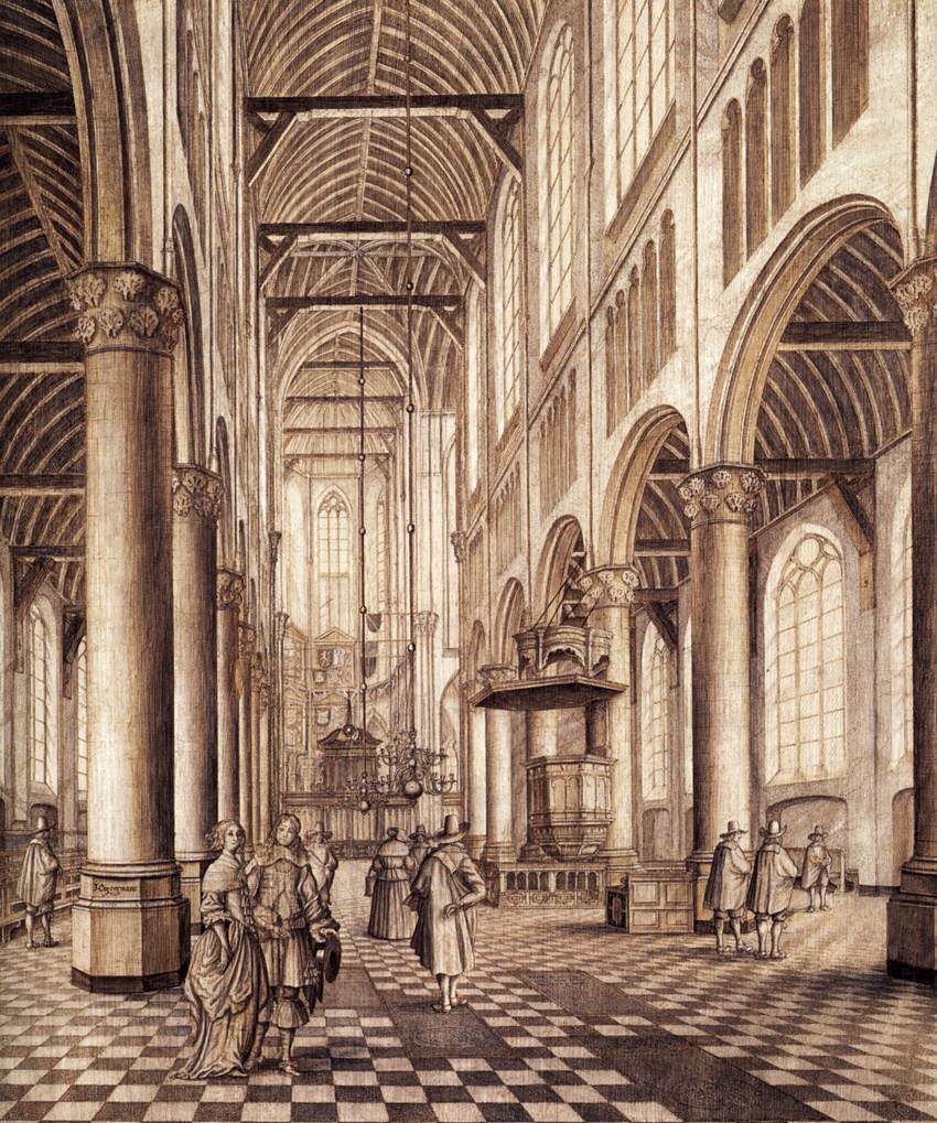 Interior of the Nieuwe Kerk, Delft by