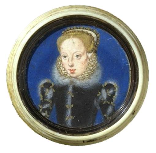 Portrait Miniature Katherine Grey, Countess of Hertford by TEERLINC, Levina