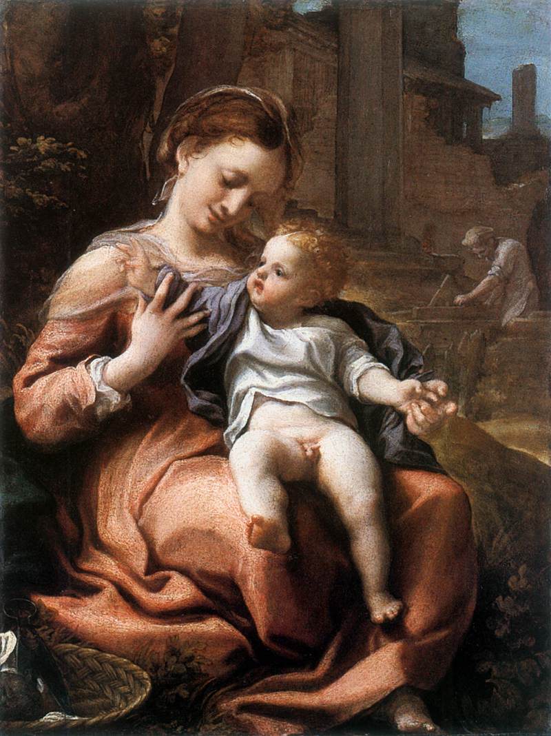 Madonna of the Basket by CORREGGIO