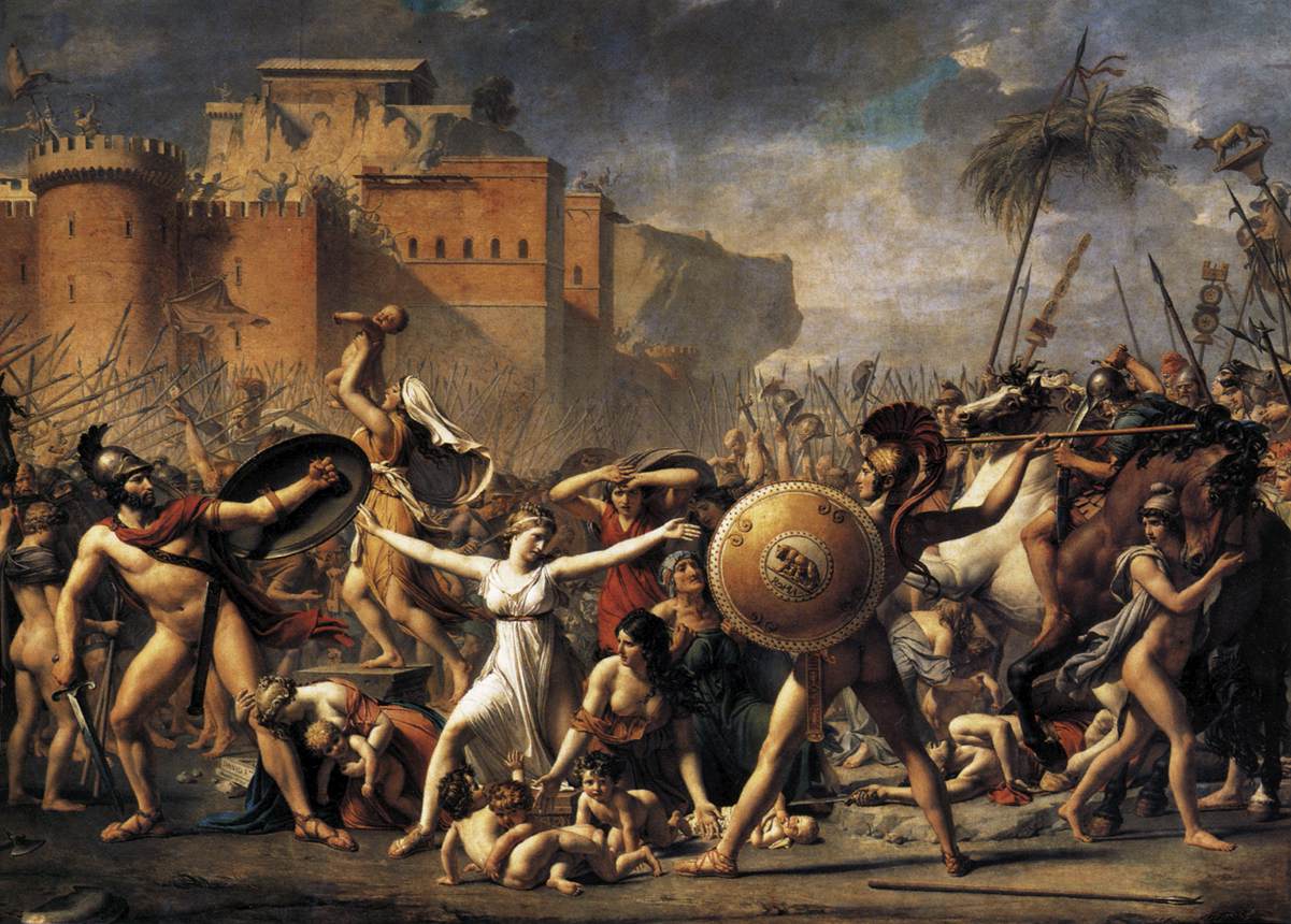 The Intervention of the Sabine Women by DAVID, Jacques-Louis