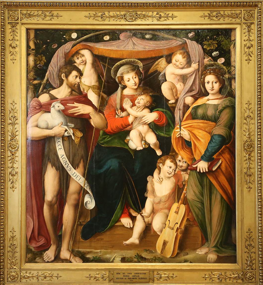 Virgin and Child with Saints and Musical Angels by CANE, Ottaviano