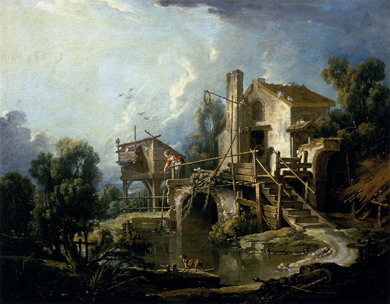 The Mill at Charenton by BOUCHER, François