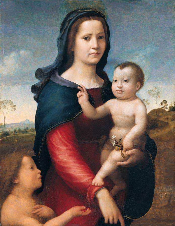 The Madonna and Child with the Infant St John the Baptist by