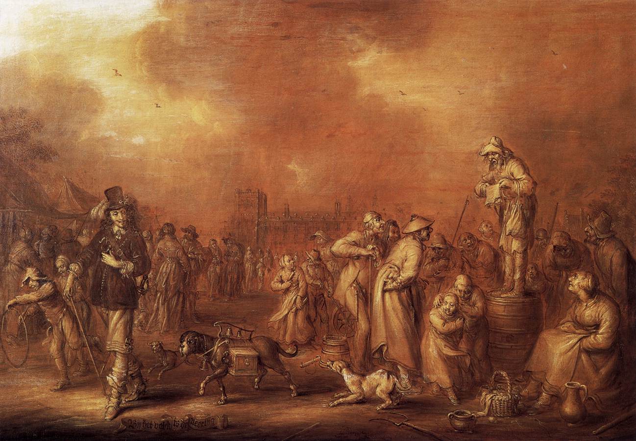 "Where There Are People Money May Be Made" by VENNE, Adriaen Pietersz. van de