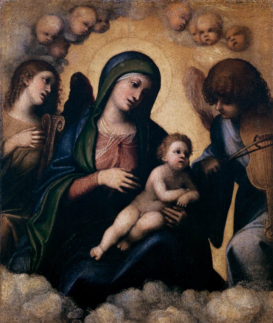 Madonna and Child in Glory by CORREGGIO