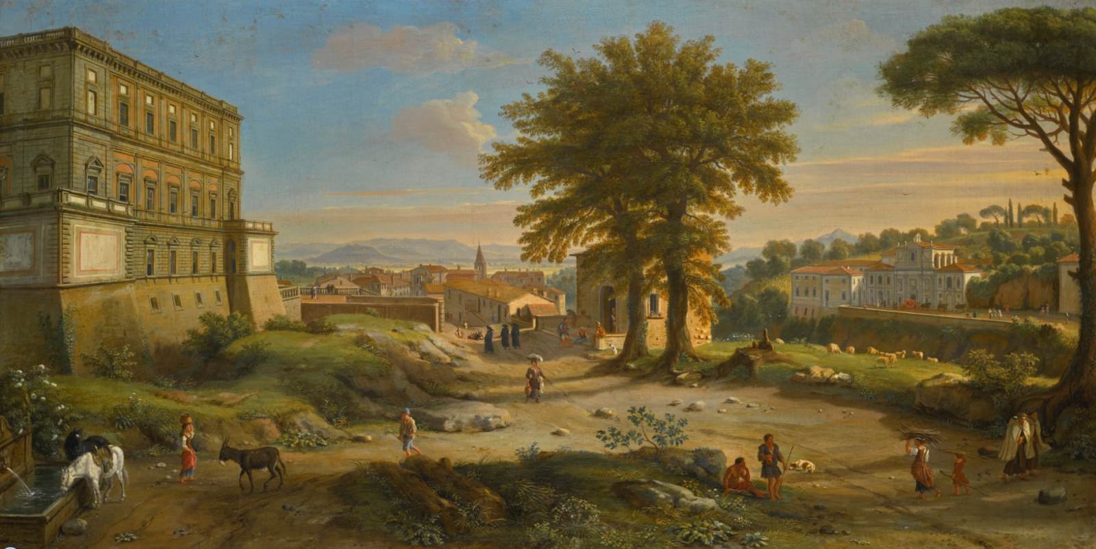 Landscape with the Villa Farnese at Caprarola by WITTEL, Caspar Andriaans van