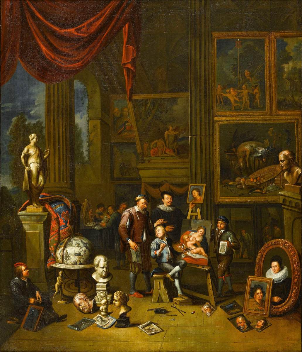 An Artist's Studio by BOSSCHE, Balthasar van den