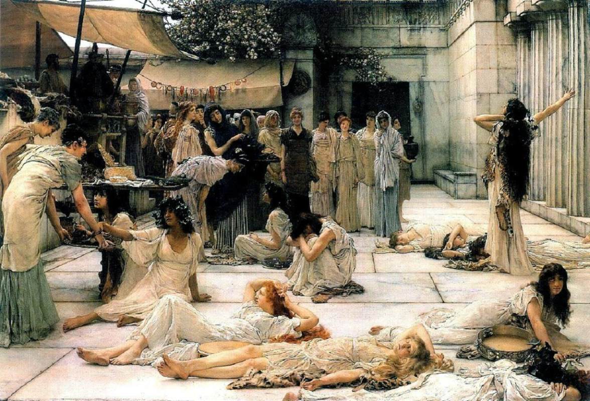 Women of Amphissa by ALMA-TADEMA, Lawrence