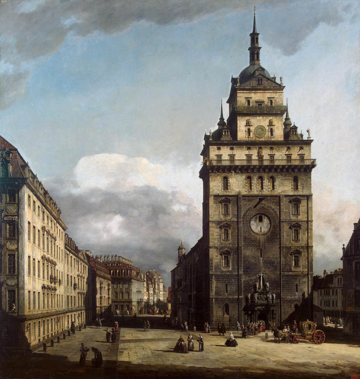 The Kreuzkirche in Dresden by BELLOTTO, Bernardo