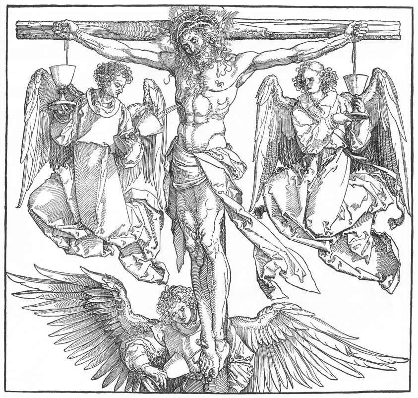 Christ on the Cross with Three Angels by