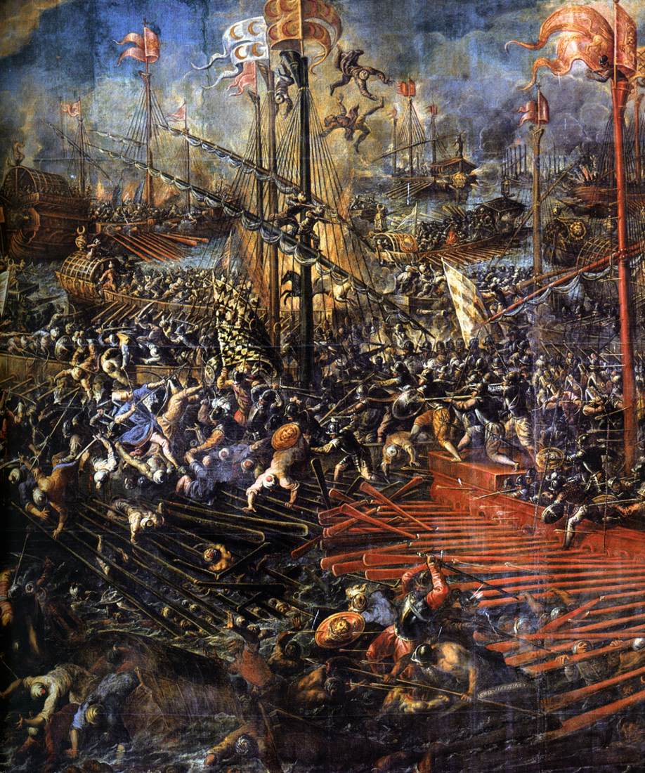 Battle of Lepanto (detail) by VICENTINO, Andrea