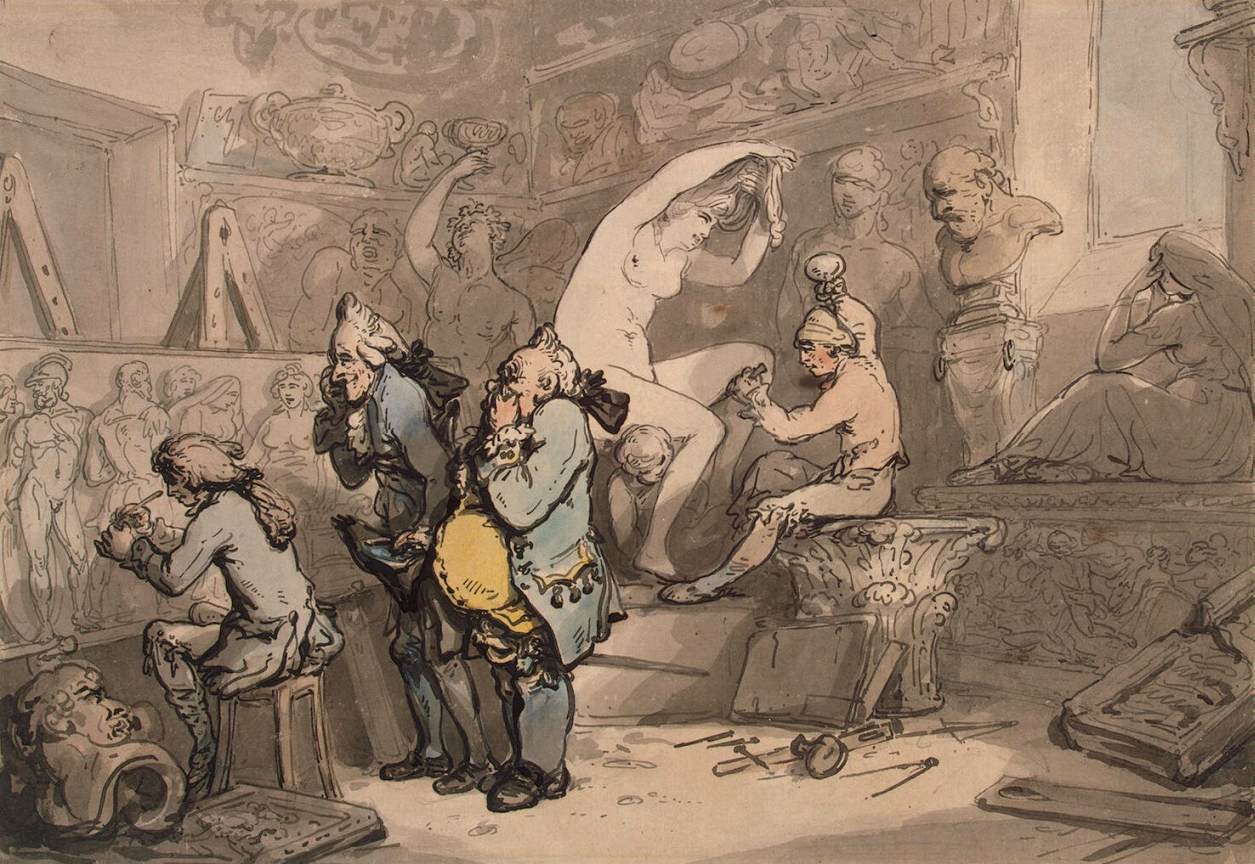 Sculptor Shop by ROWLANDSON, Thomas