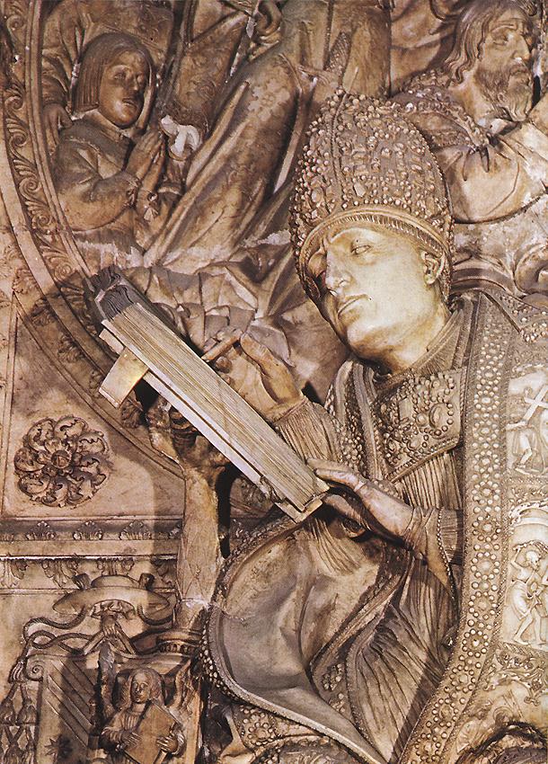 Tomb of Don Alonso de Madrigal (detail) by ZARZA, Vasco de la