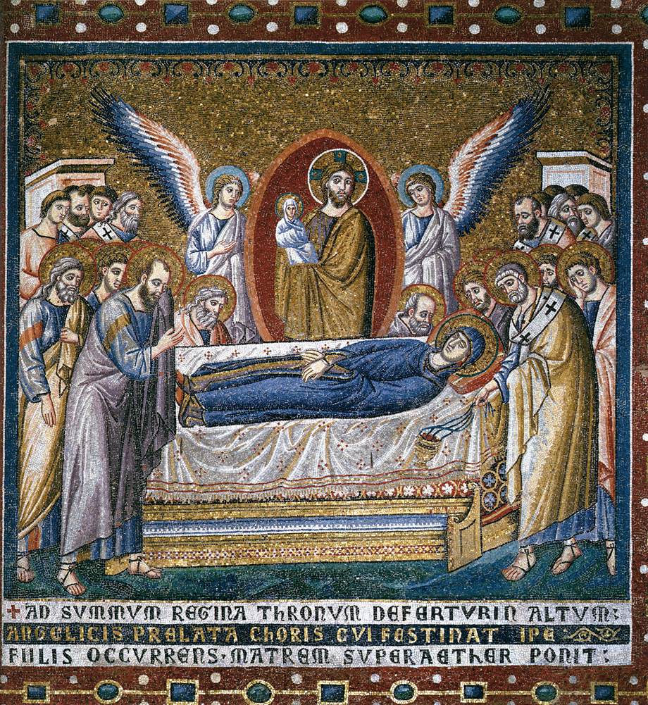 Apsidal arch: 6. Dormition of the Virgin by