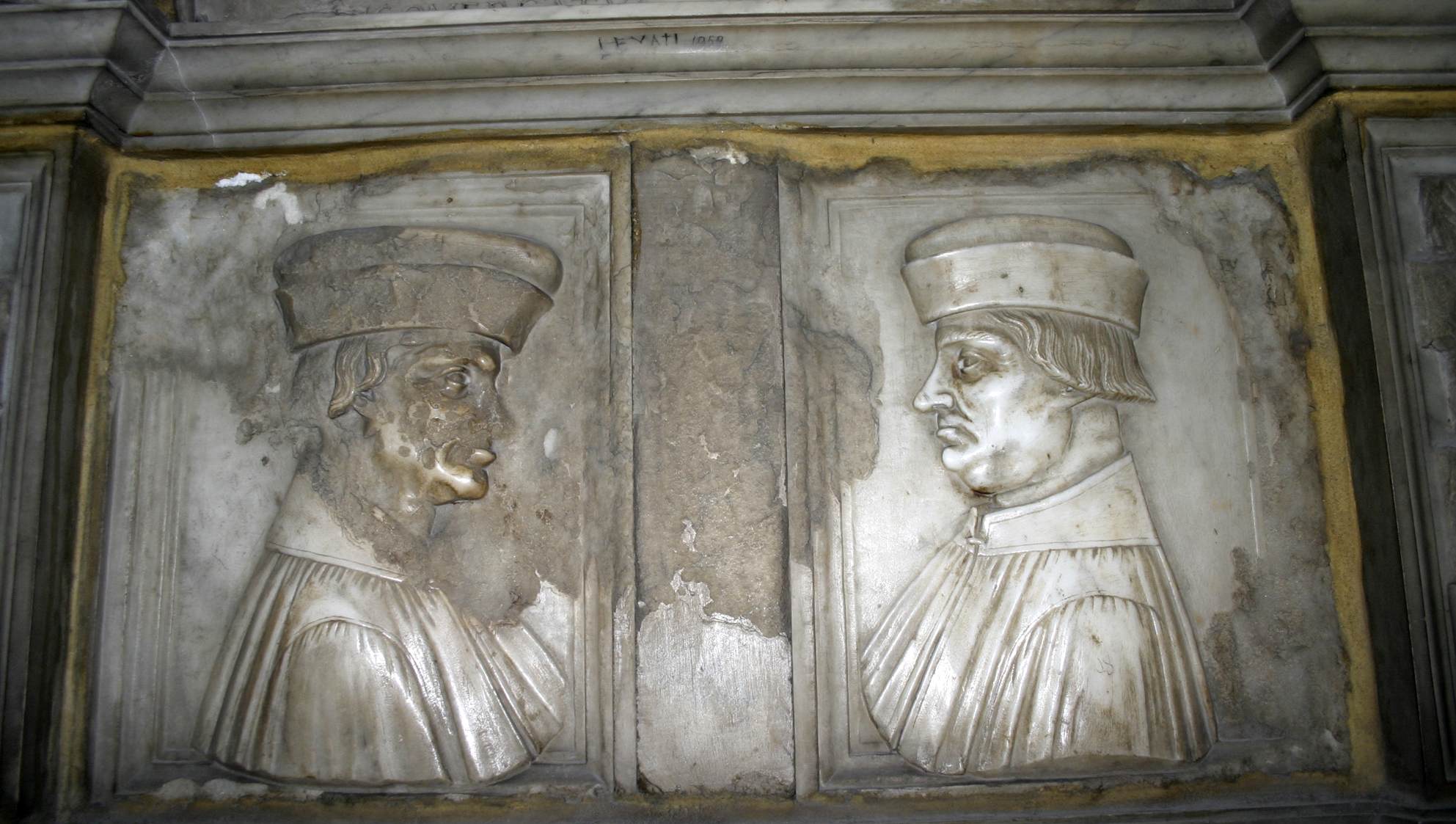 Monument to Canon Giovanni Andrea Vimercate (detail) by BAMBAIA