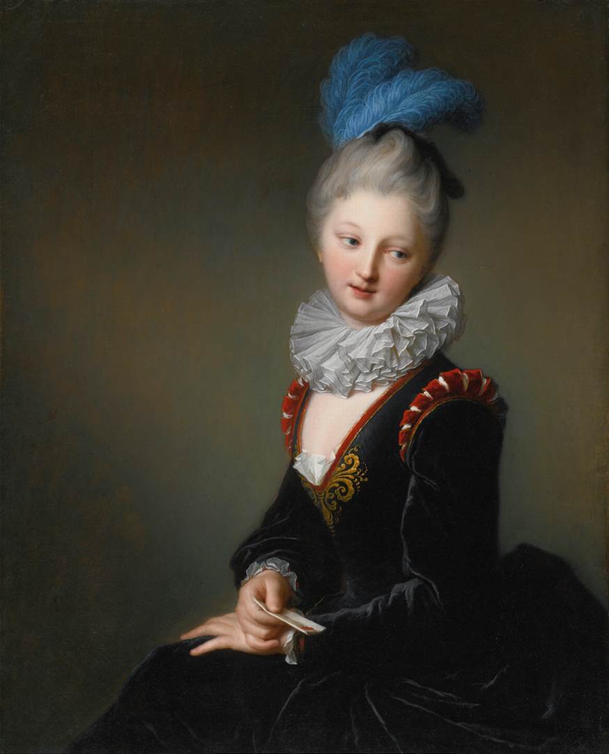 Portrait of a Young Lady with a Letter by SANTERRE, Jean-Baptiste