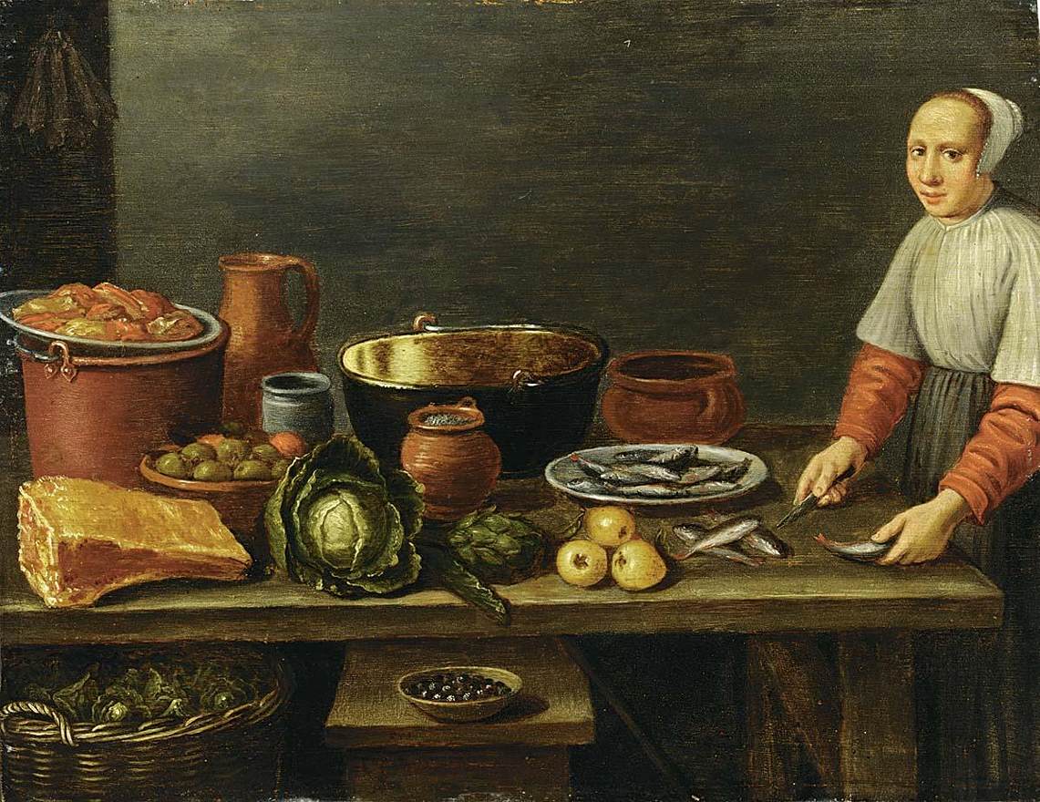 Kitchen Still-Life by SCHOOTEN, Floris Gerritsz. van