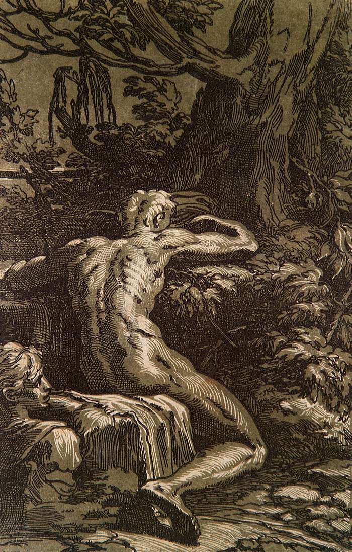 Nude Man in a Landscape by ANTONIO DA FIRENZE