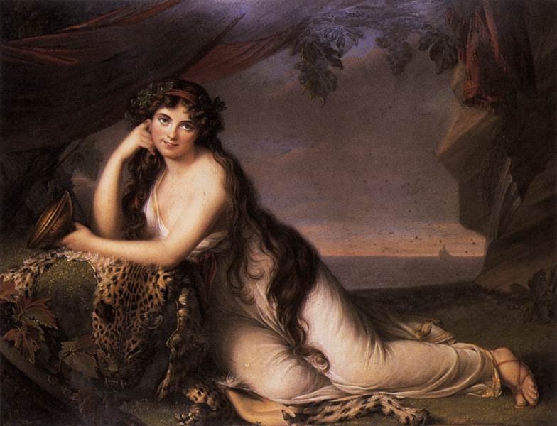 Lady Hamilton as a Bacchante by BONE, Henry