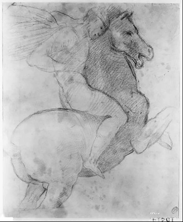 Horse and Rider by RUSTICI, Giovanni Francesco