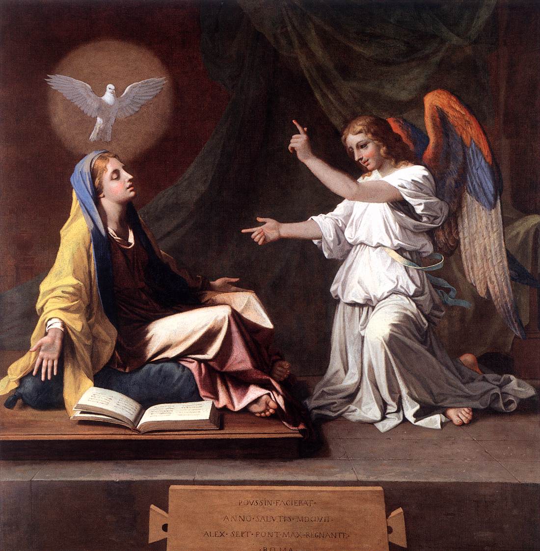 Annunciation by POUSSIN, Nicolas