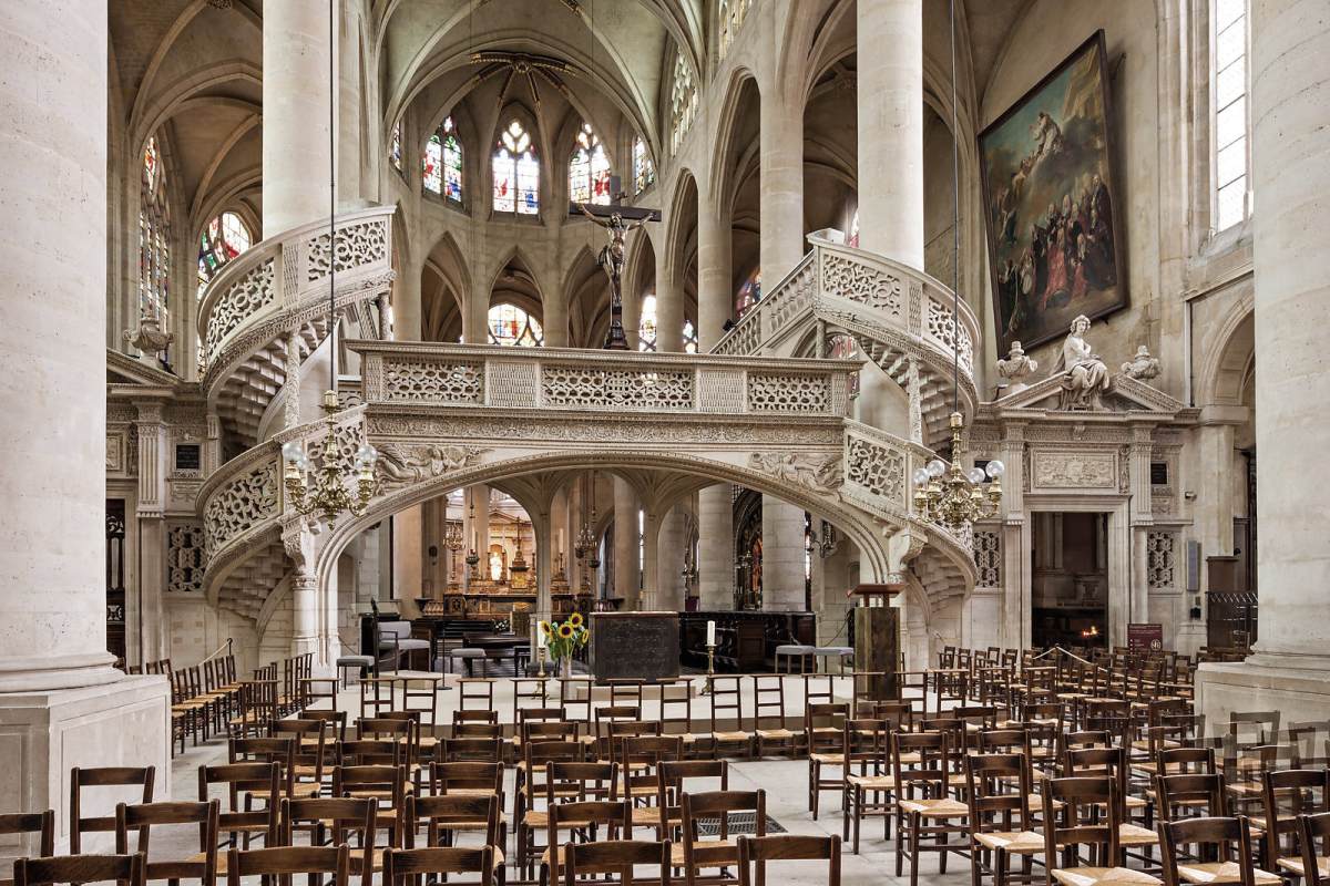 Choir screen by DELORME, Philibert