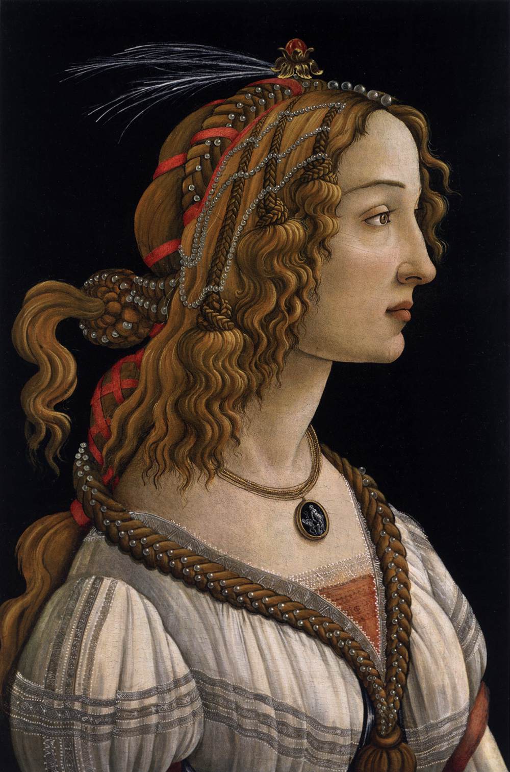 Portrait of a Young Woman by BOTTICELLI, Sandro