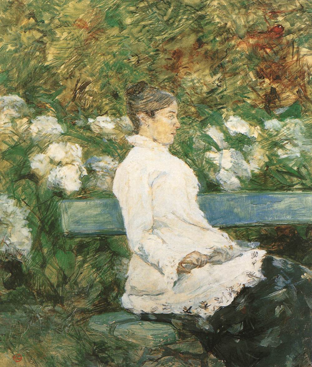 Countess Adèle de Toulouse-Lautrec in the Garden by TOULOUSE-LAUTREC, Henri de