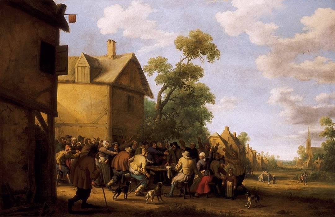 Brawling Peasants by DROOCHSLOOT, Joost Cornelisz.