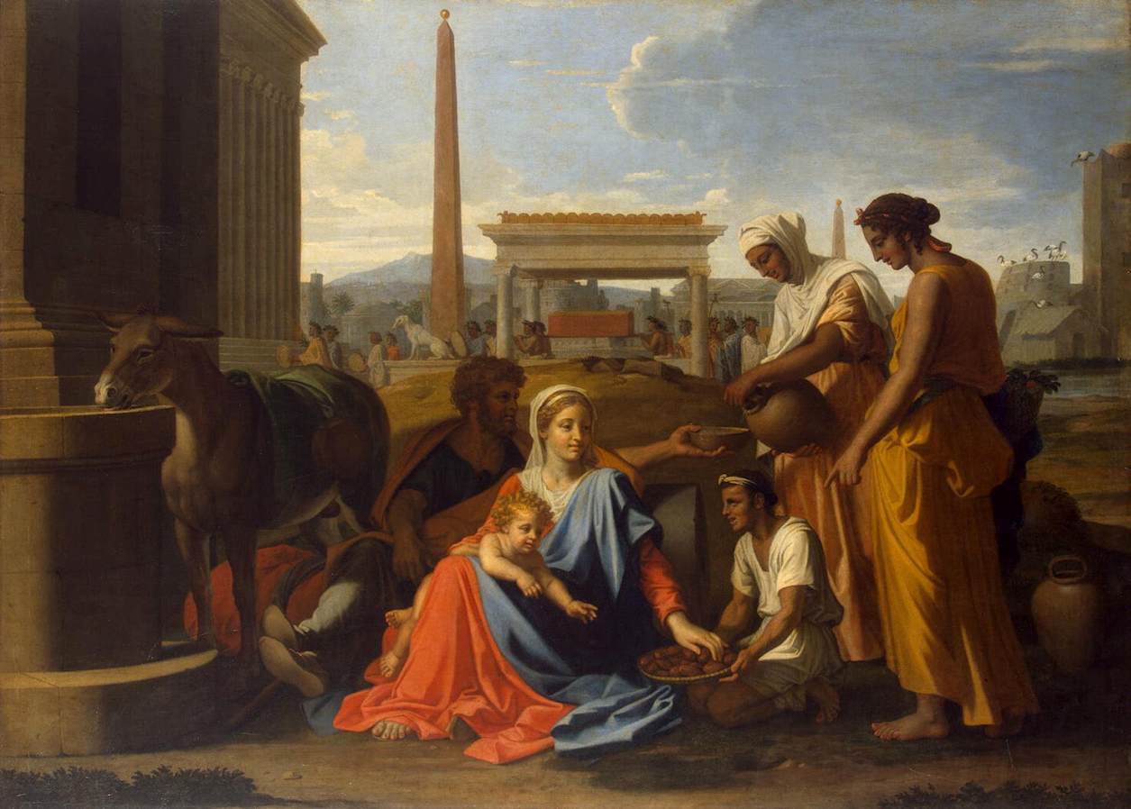 The Holy Family in Egypt by POUSSIN, Nicolas