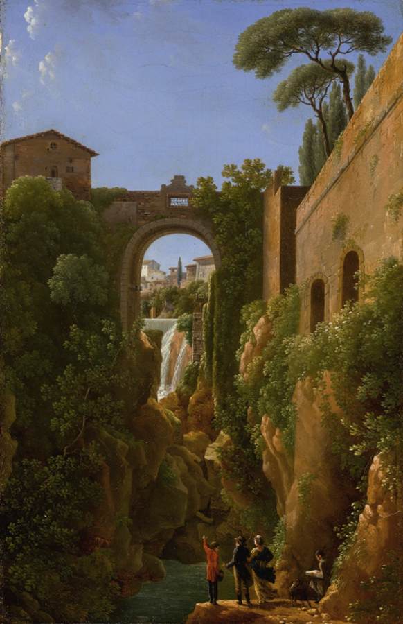 View of the Ponte Rocco, Tivoli by BIDAULD, Jean-Joseph-Xavier