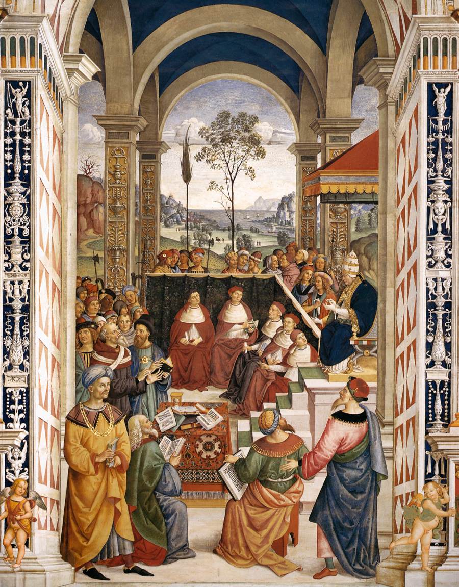 No. 8: Pope Pius II at the Congress of Mantua by PINTURICCHIO