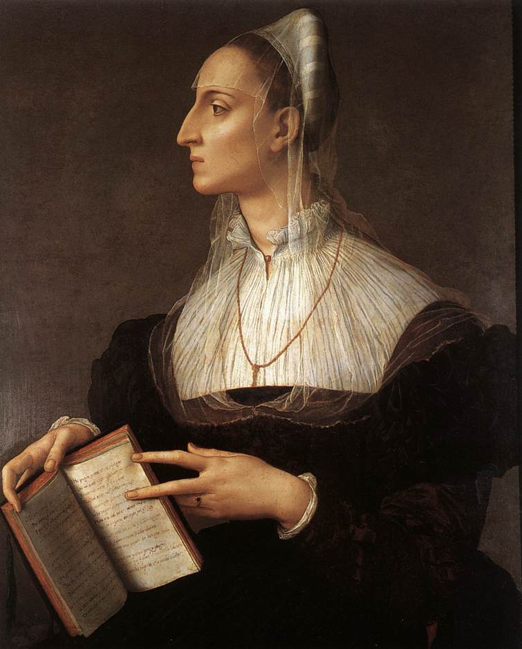 Laura Battiferri by BRONZINO, Agnolo