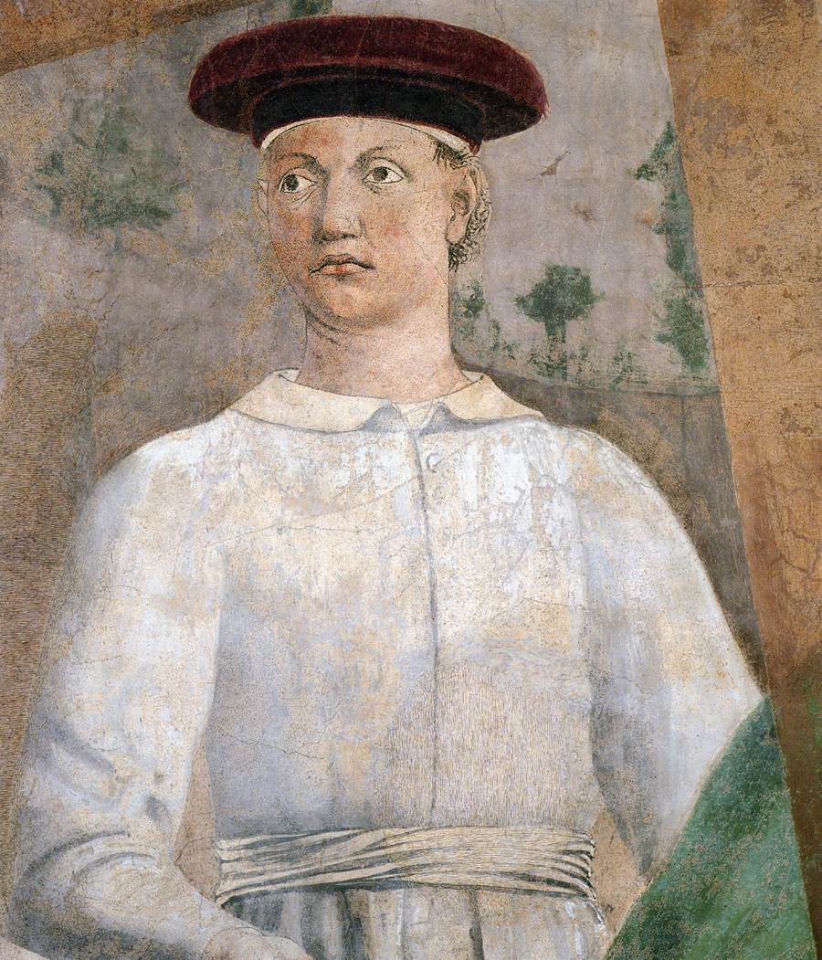 7a. Finding of the True Cross (detail) by PIERO DELLA FRANCESCA