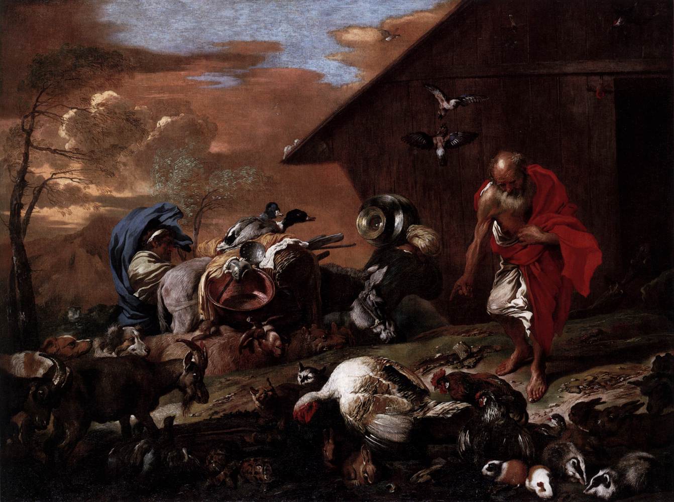 In Front of Noah's Ark by CASTIGLIONE, Giovanni Benedetto