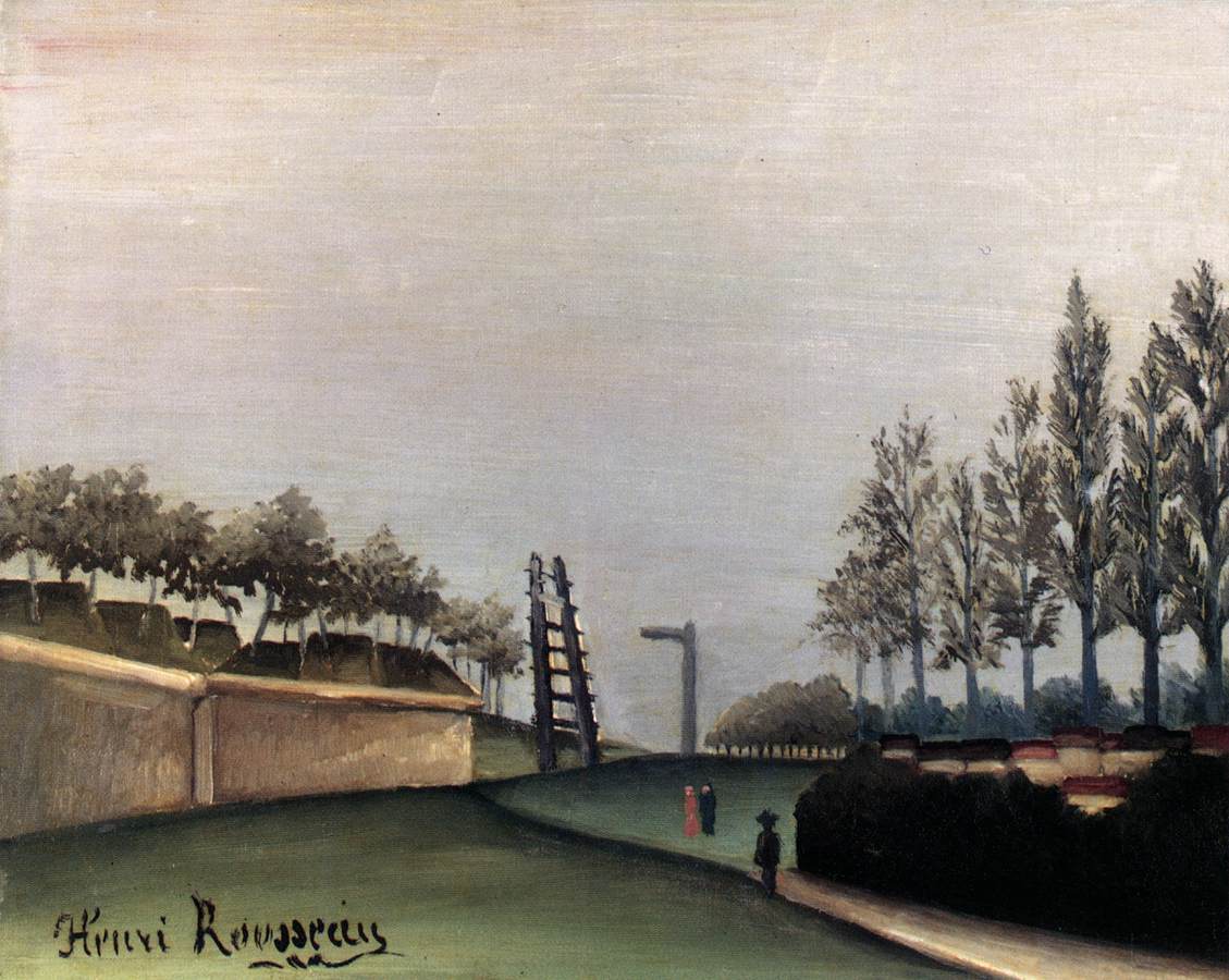 View of the Fortifications to the Left of the Porte de Vanves by ROUSSEAU, Henri