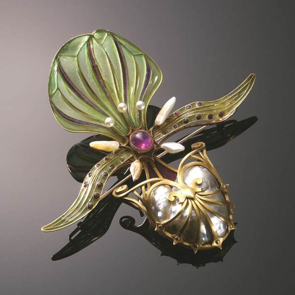 Orchid brooch by FOUQUET, Georges