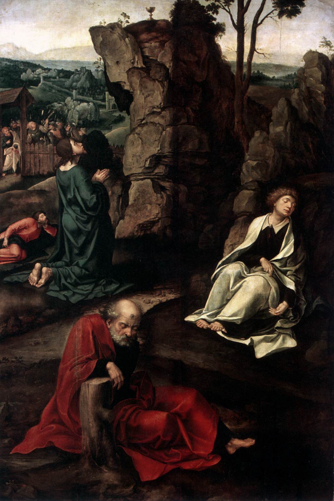 Agony in the Garden by COECKE VAN AELST, Pieter