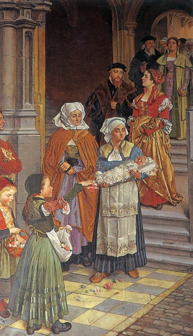 Baptism at the Court of Margaret of Austria by GEETS, Willem