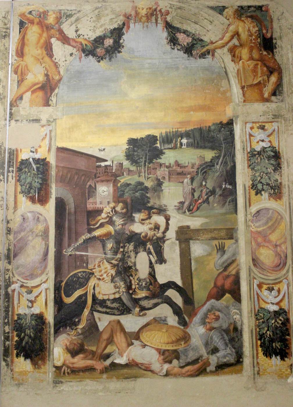 Orlando Furioso scenes (detail) by ABBATE, Niccolò dell'