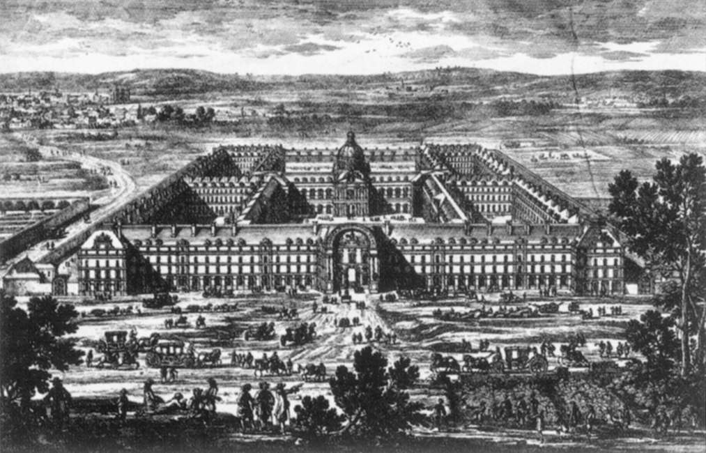 View and Perspective of the Hôtel de Mars (Les Invalides) by