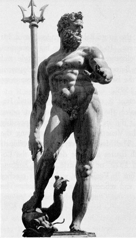 Neptune from the Fountain of Neptune by GIAMBOLOGNA