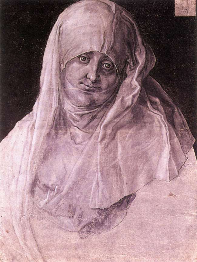 Agnes Dürer as St Anne by DÜRER, Albrecht