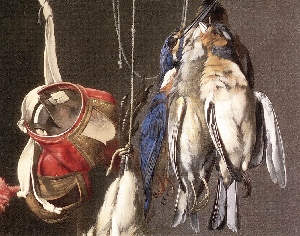 Hunting Still-Life (detail) by AELST, Willem van